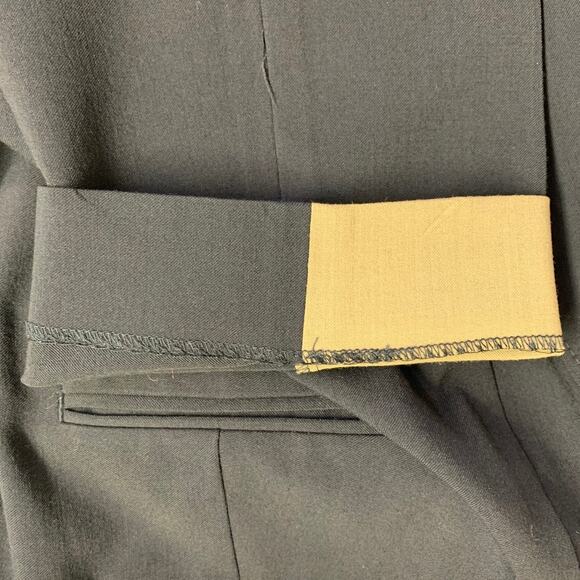 3.1 PHILLIP LIM Size 32 Navy Taupe Twill Viscose Blend Contrast Trim Dress Pants - Picture 10 of 10